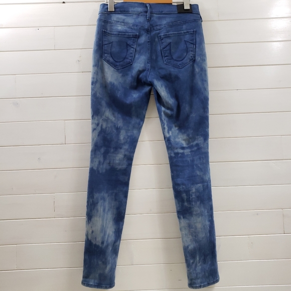 True Religion Halle Moto Jean's in Rebel Bleached - Picture 5 of 7